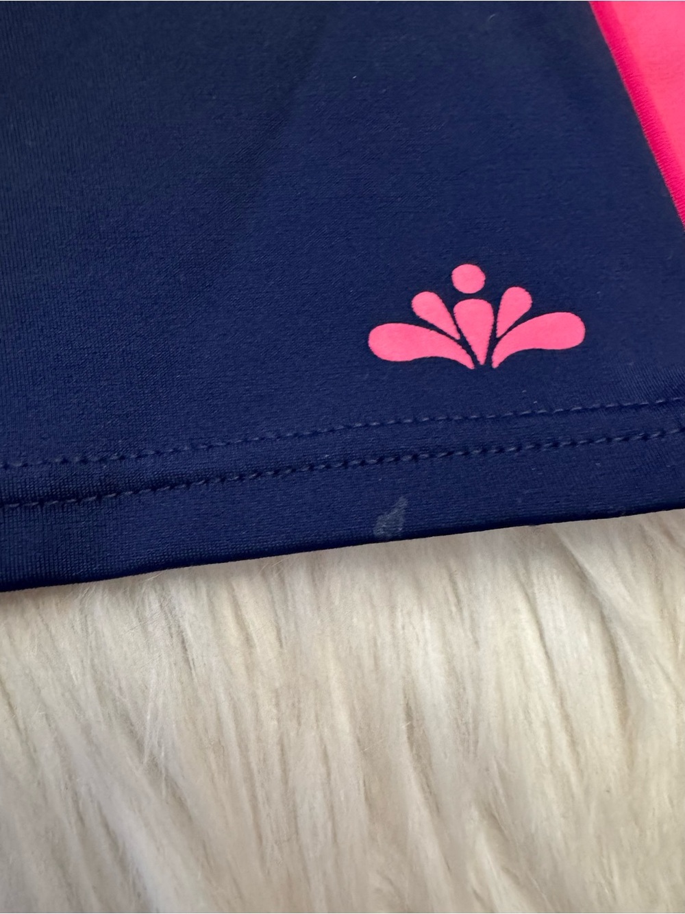 Aqua belle Swimsuits For All 26W Colorblock Navy Blue Pink Full Zip Tankini New - Picture 6 of 15